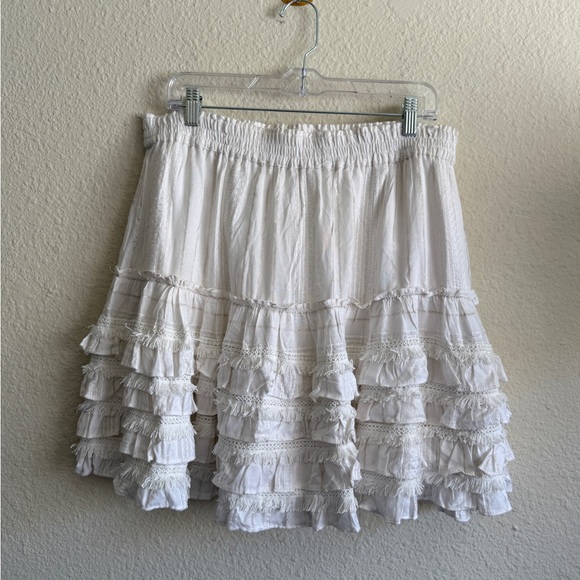 For The Republic Dresses & Skirts - For The Republic Boho Ruffle Mini Skirt – Size L